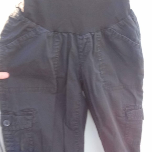 Motherhood Black Maternity Capri Summer Size Small - Picture 5 of 9